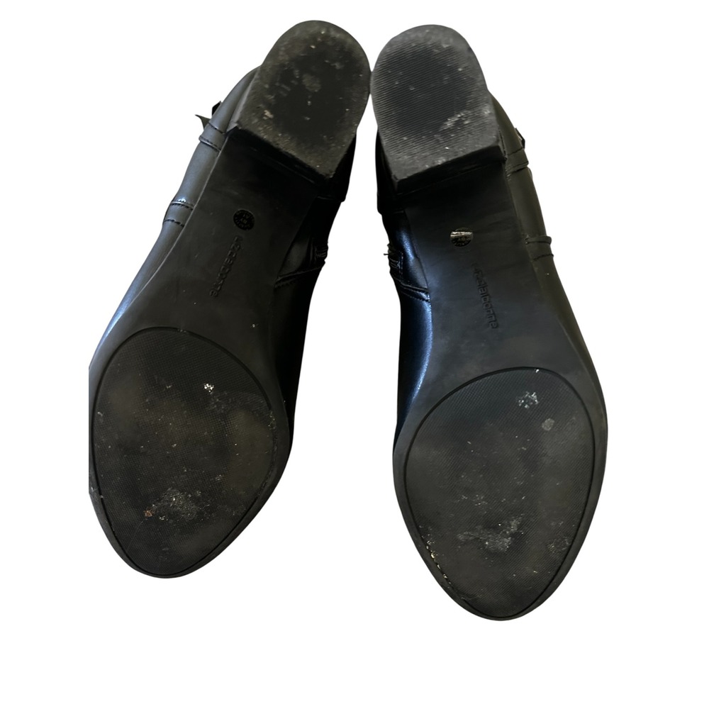 Liz Claiborne Black Ankle Boots Size 9.5 - Picture 4 of 5